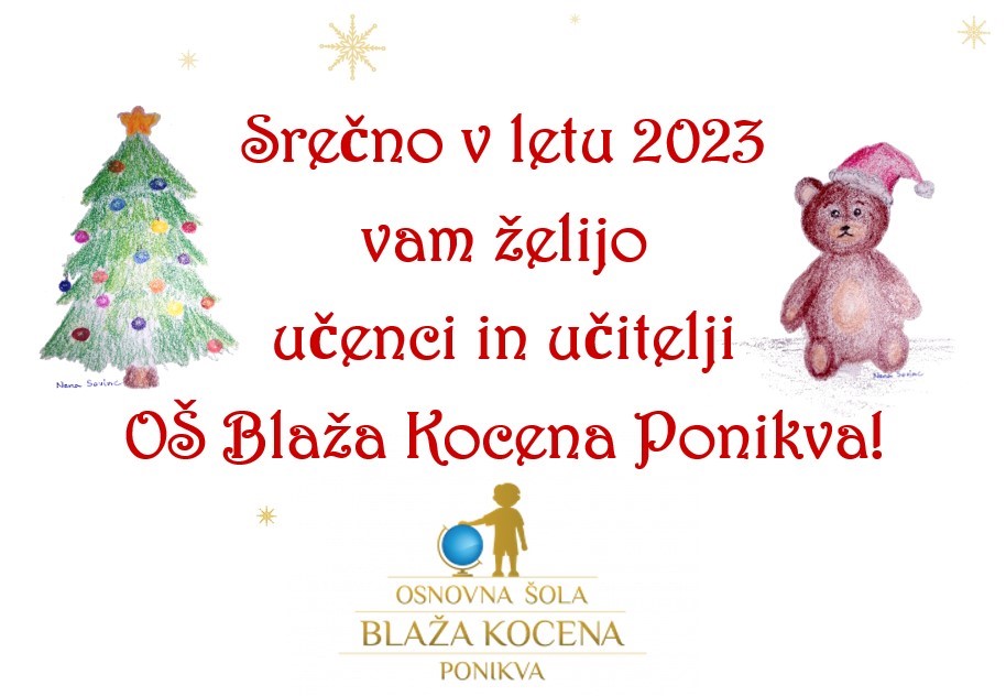 Praznično voščilo OŠ Blaža Kocena Ponikva