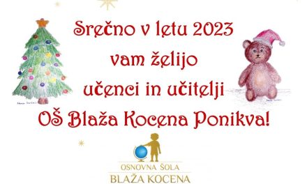 Praznično voščilo OŠ Blaža Kocena Ponikva